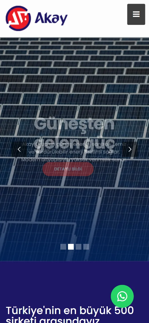 Akay Grup — mobil görünüm