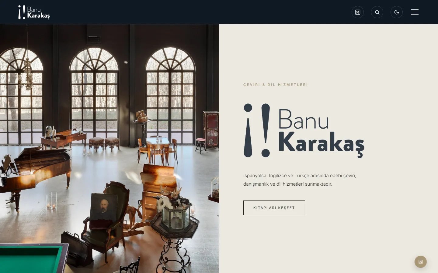 Banu Karakaş — masaüstü görünüm