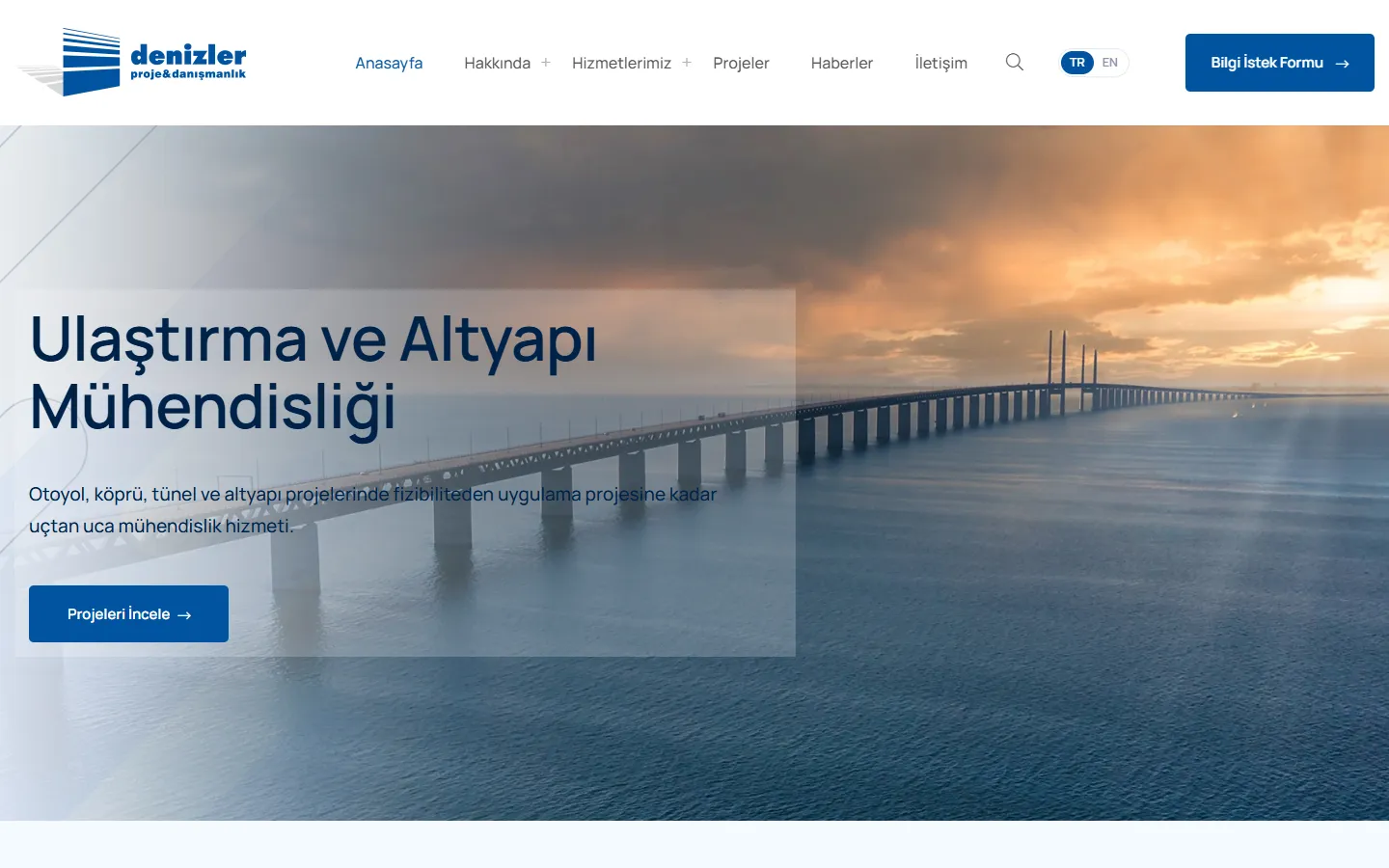 Denizler Proje — masaüstü görünüm
