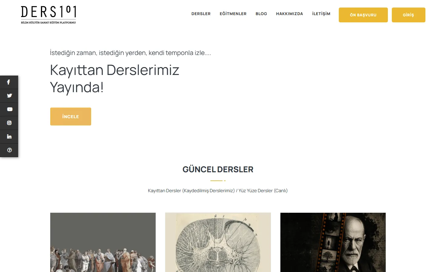 Ders101 — masaüstü görünüm