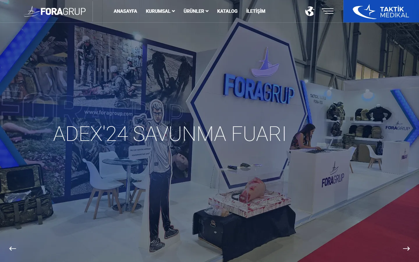 Fora Grup — masaüstü görünüm