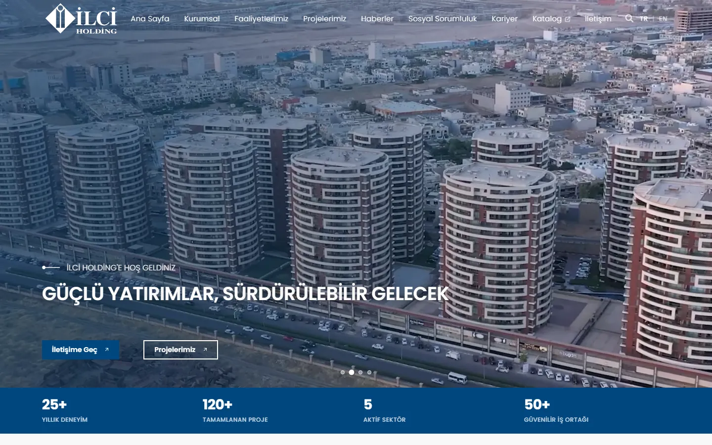 İlci Holding — masaüstü görünüm