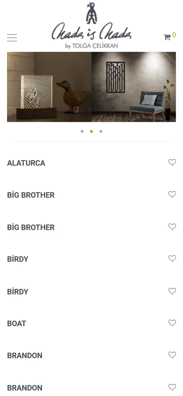 nada is nada — mobil görünüm