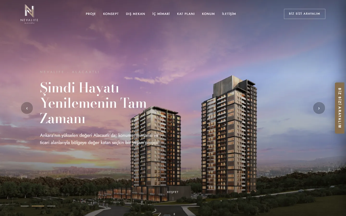 Nevalife Alacaatlı — masaüstü görünüm