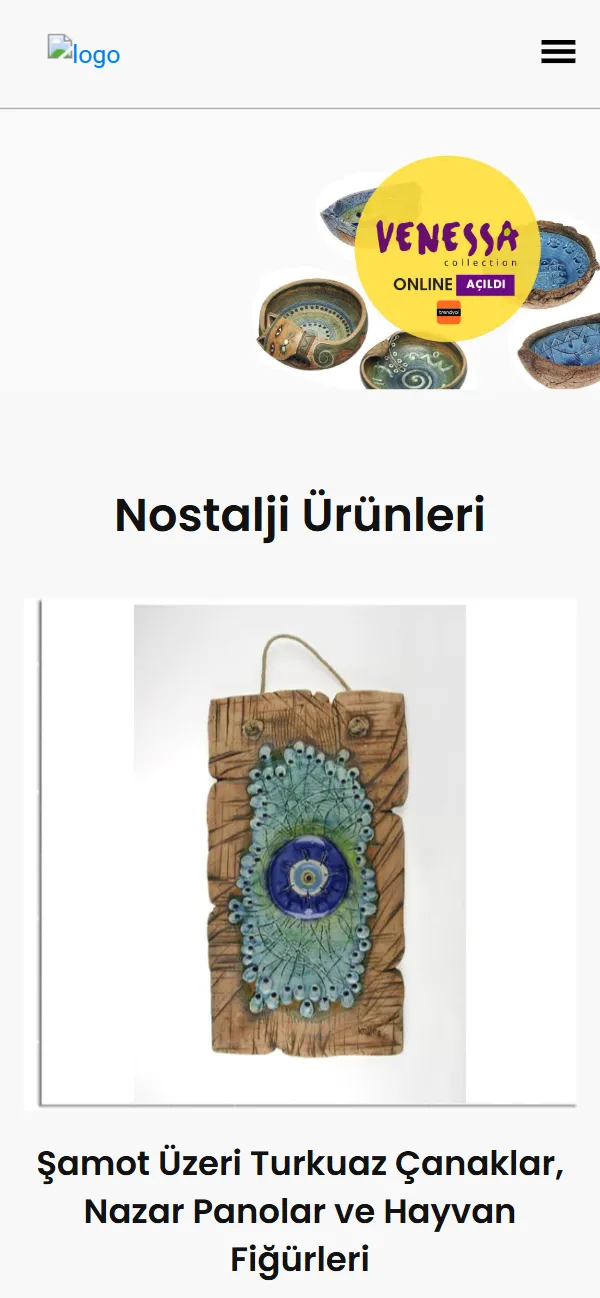 Venessa Collection — mobil görünüm