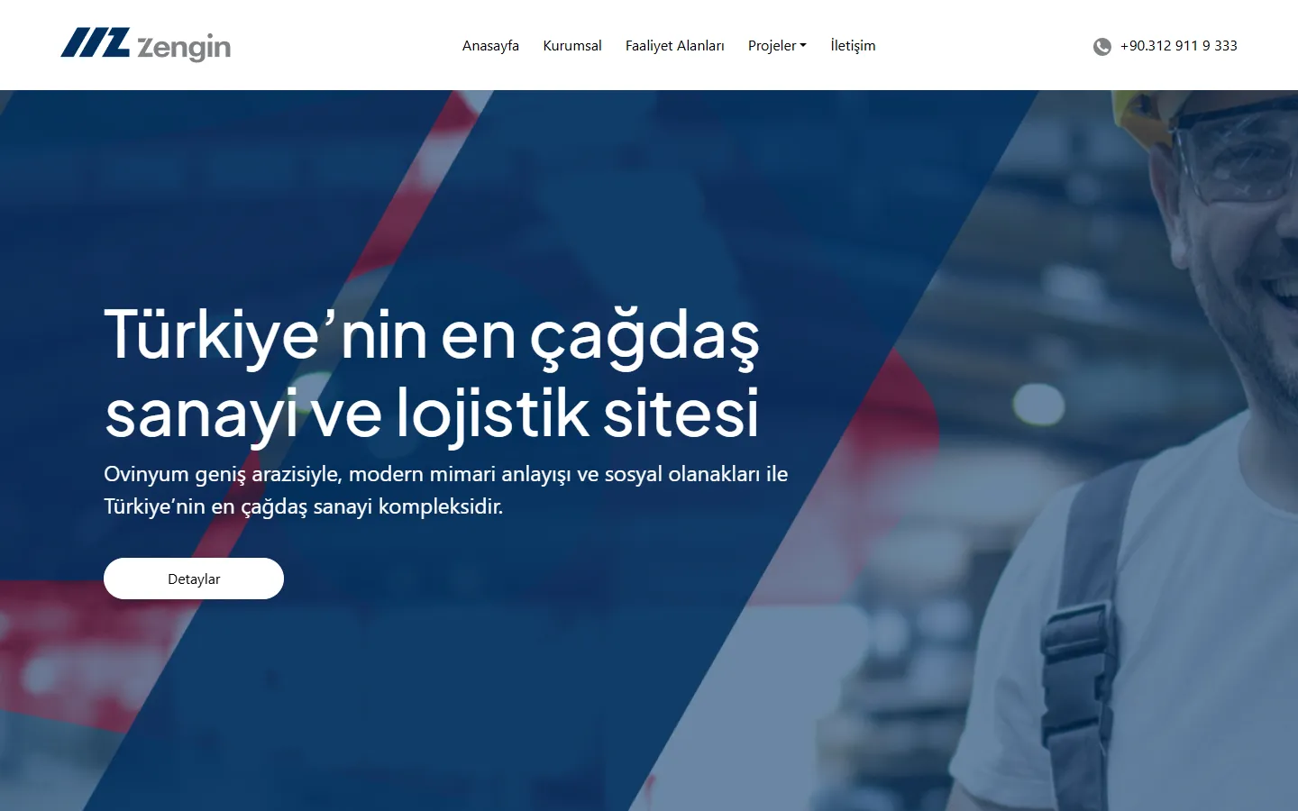 Zengin İnşaat — masaüstü görünüm